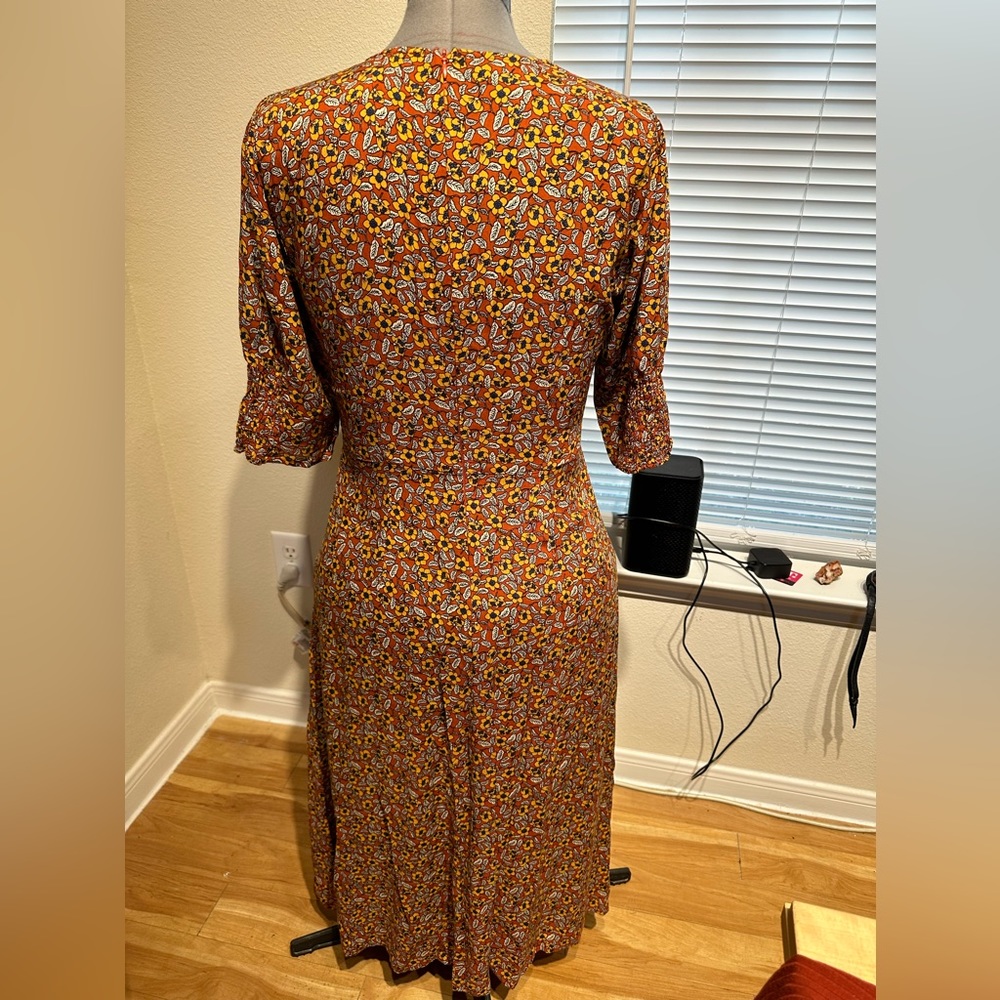 Mittoshop Rust Colored Maxi Dress